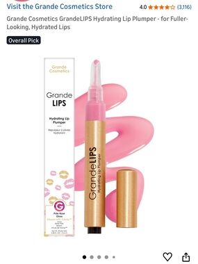 NEW! Grande Cosmetics GrandeLIPS Hydrating Lip Plumper